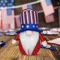 thumbnail image 4 of Adornos de gnomo patriótico AIXING, gnomo del Día de la Independencia, estrellas y rayas americanas, elfo enano, decoración, muñeco de peluche del Día de la Independencia para el hogar, cocina,, 4 of 7