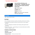 thumbnail image 2 of Front Left Driver Side Door Lock Actuator Motor - Compatible with 2010 - 2013 Ford Transit Connect (with Door Dead-Locks) 2011 2012, 2 of 2