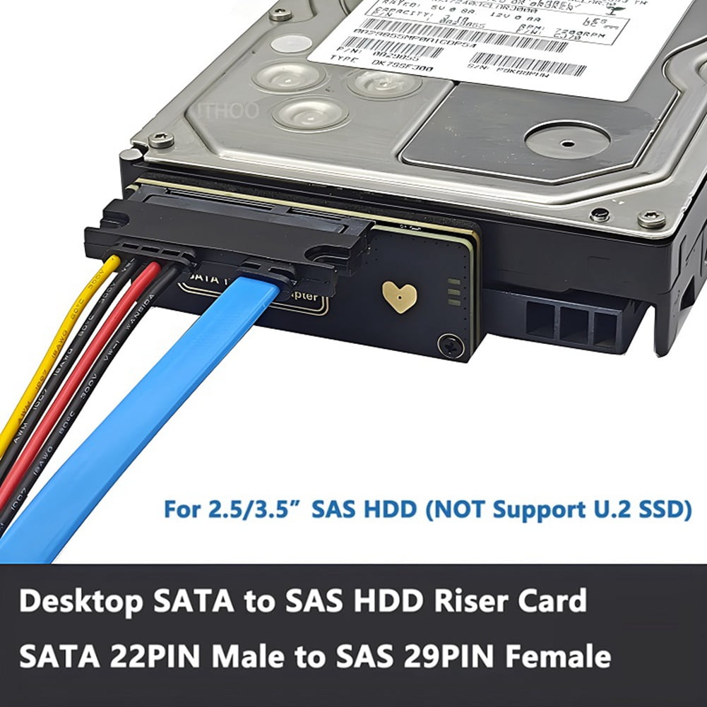 1 * SATA to SAS HDD Expansion Card 1 * cable-Black