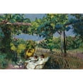 thumbnail image 2 of Joaquín Sorolla 14x11 Black Ornate Wood Framed Double Matted Museum Art Print Titled: The Nap in the Garden, 2 of 5