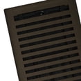 thumbnail image 2 of 6in x 10in Montezuma Style Bronze Age Metal Heating and Cooling Air Floor Register (2 PACK) - Overall 7 1/4" x 11 1/4", 2 of 2