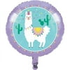 Llama Party Metallic 18 inch Balloon - 1 per pack - Party Supplies - Balloons