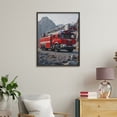 thumbnail image 4 of Paint by Numbers Kit for Adults, Fire Truck Desert Mountains Paint by Numbers, Easy Paint by Numbers Kit for Adults Beginner, DIY Adult Paint by Number Kits on Canvas, 12x16in Home Decor, 4 of 7