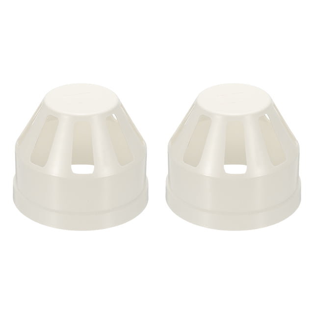 Uxcell 2Pcs Tapón de Ventilación de Tubería de Drenaje, Tapa de Tubería de Ventilación de 4.3 Pulgadas, Cubierta de Ventilación de Techo, Tapa de Chimenea Redonda