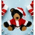 thumbnail image 5 of DolliBu Santa Black Bear Stuffed Animal Plush Toy - Eco-Friendly Wild Animal Dress Up with Red Santa Claus Outfit, Cute Wild Life Animal Black Bear Gift Perfect Holiday Christmas Gift - 9 Inches, 5 of 6