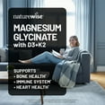 thumbnail image 2 of NatureWise Magnesium Glycinate 550mg + High-Dose 10000 IU Vitamin D3 K2 100 mcg - D3 K2 Magnesium Softgels - Chelated for Absorption - Bone Support - Non-GMO, USA Manufactured - [30-Day Supply], 2 of 14