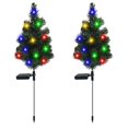 thumbnail image 1 of Seasonal & Holiday Decorations 2 Pack Solar Christmas Tree Lamp, Garden Decoration, Lawns Led Color Lamp, Outdoor Waterproof Landscapes Lamp For Garde, 1 of 5