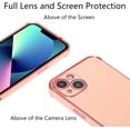 thumbnail image 4 of Case for iPhone 13 6.1" Luxury Plating Edge Case Cover Slim Lightweight Glossy Bling Phone Case Soft TPU Shockproof Bumper Case Electroplated Case,Pink, 4 of 11