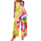 thumbnail image 2 of Gibobby Mono Corto Informal Mono de verano para mujer Pantalones casuales estampados Mono estampado Pantalones de pierna ancha Mono de playa de vacaciones(Rosa， XL), 2 of 5