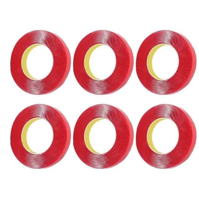 Cinta, Acrílico Versátil, 6 Rollos, Cinta De Montaje De Doble Cara Extraíble, Resistente A La Intemperie Para Libros De Texto, Carteles Para Materiales Compuestos De Acero
