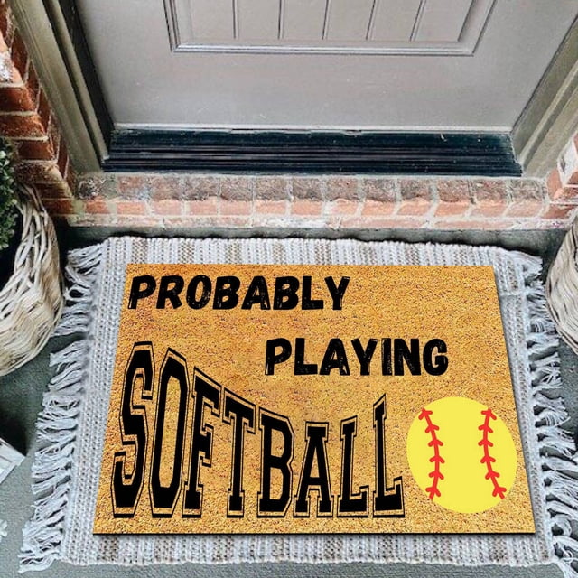 Tapis de Bienvenue pour Porte d'Entrée, Tapis Décoratif Absorbant Style Ferme pour Entrée 40 X 60 cm