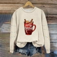 thumbnail image 4 of EchfiProm Christmas Sweatshirts for Women Pullover Sweatshirt Oversized Festive Vintage Adults Shirts Xmas, 4 of 5