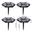 thumbnail image 3 of Hvmvliv Solar Lights Outdoor Mini Solar Ground Lights Hexagon 4 Pack Solar Lights Outdoor Garden Solar Pavement Lights Outdoor Water-Proof Lighting for Patio Yard Walkway Black, 3 of 8