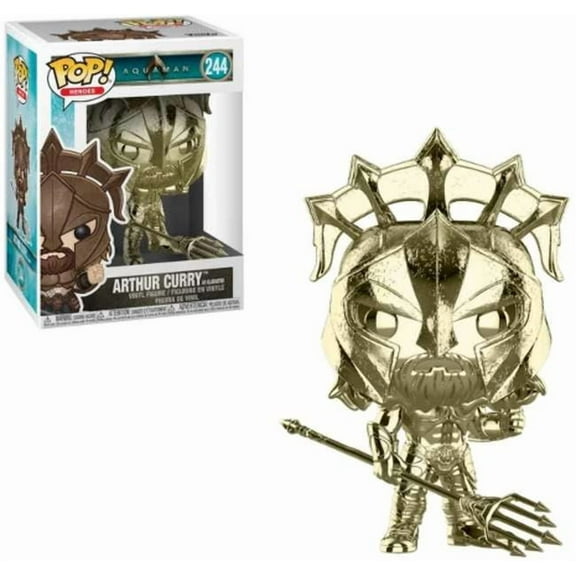 DC Funko POP! Heroes Arthur Curry as Gladiator Vinyl Figure [Gold Chrome]