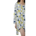 thumbnail image 4 of Moomaya Long Sleeve Shirt Women Printed Plus Size Dresses Rayon Short Tunic Tops, 4 of 6