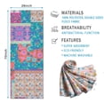 thumbnail image 2 of Bohemian Pioneer Flower Patchwork Hot Yoga Mat Towel Non Slip for Hot Yoga - Quick-Drying Yoga Mat Cover with 4 Corner Pockets with Travel Bag - Hot Yoga Towel Non Slip 70"x26", 2 of 6