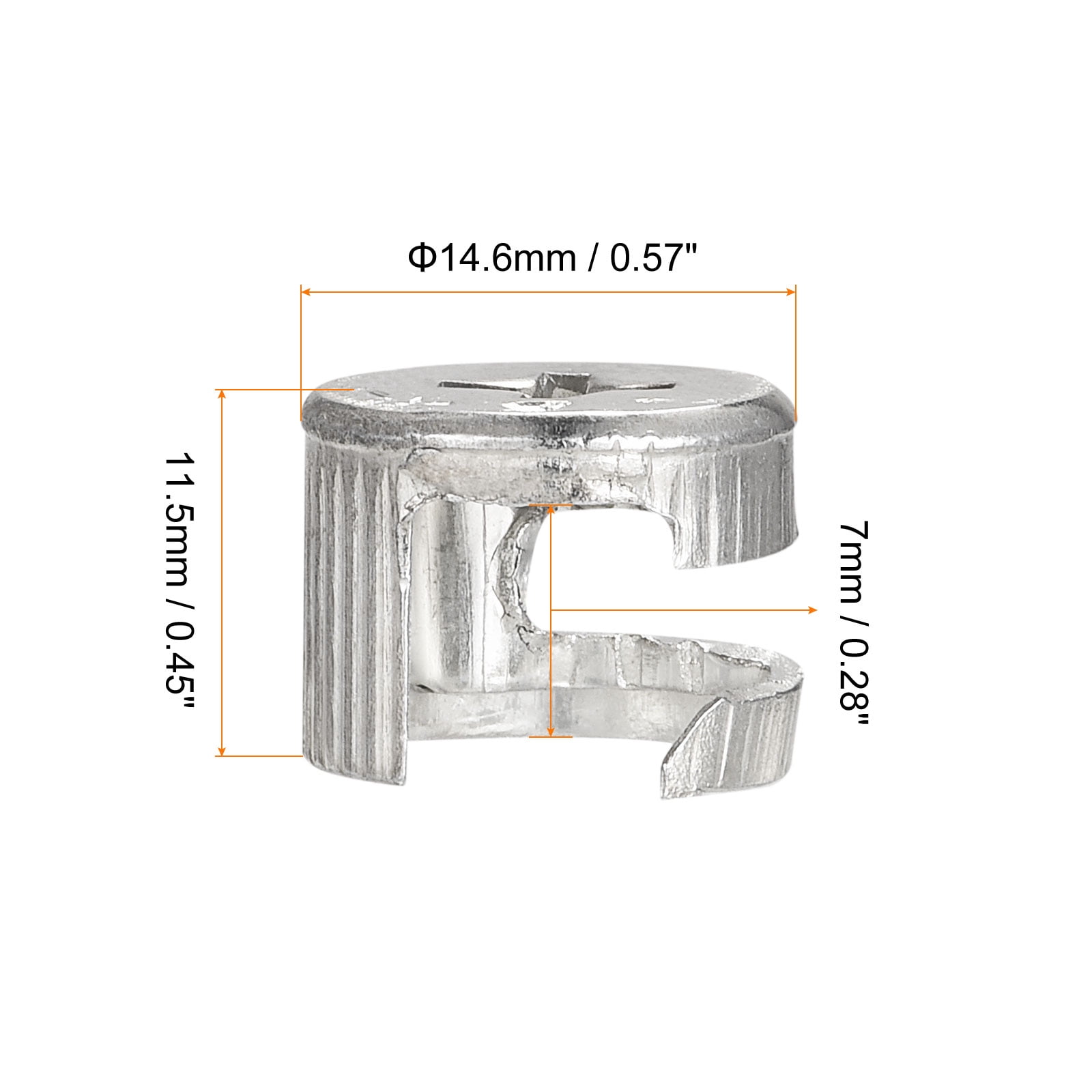 Uxcell Cam Lock Nut For Furniture, 12 Pack 11.65x9.8mm Joint Connector Locking Nuts Furniture Connecting Cam Fittings