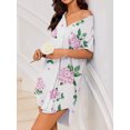 thumbnail image 4 of Avidlove Womens Nightgown Button Down Pajama Dress Sexy Ladies Sleepwear Maternity Night Shirts, 4 of 6