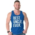 thumbnail image 3 of Best Uncle Ever Niece Nephew Tank Top Sleeveless Tee Men Brisco Brands S, 3 of 6