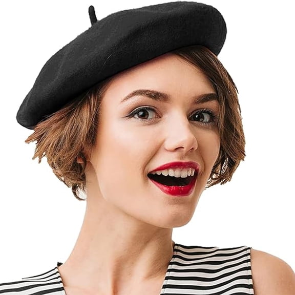 Black Beret, Beret Hats for Women, Beret Hat Men, Black Beret Men