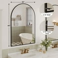 thumbnail image 5 of Arch Wall Mirrors,Modern Black Mirrors,Arched Mirror with an Arch Metal Frame for Bathroom,Bedroom or Living Room, 5 of 11
