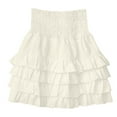 thumbnail image 4 of RUTAYY Women's Skirt High Waisted Pleated Tiered Skirt A-Line Everyday Wear Comfortable Breathable Classic Stylish Mini Skirt, 4 of 4