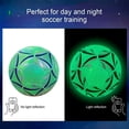 thumbnail image 3 of Balones de Fútbol GreenPrisma 2 pzas #5 Verde Reflectante Estrella y Hexágonos Poliuretano., 3 of 7