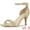 Gold, variant on Unique Bargains Women's Sandals Ankle Strap Stiletto Heels Glitter Sandals