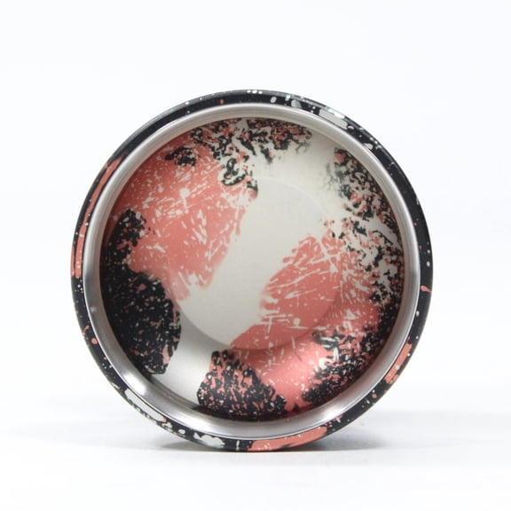 Ace Yo Amusing MAX Yo-Yo - Wide Bi-Metal YoYo (Black/Silver/Orange)