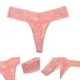 thumbnail image 5 of Xmarks 1/3 Pack Lace Thongs for Women Seamless  Underwear Sexy Thongs Soft Stretch Womens Thong Underwear Solid Color Panties, 5 of 7