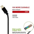 thumbnail image 5 of Type-C 10ft USB Cable for OnePlus 7T Phone - Charger Cord Power Wire USB-C Long Braided Fast Charge Sync High Speed Compatible With T-Mobile OnePlus 7T, 5 of 6