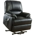 thumbnail image 6 of ACME Ixora Recliner w/Power Lift & Massage in Black PU 59285, 6 of 7