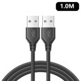 thumbnail image 3 of Cable de extensión USB 0,5 A macho, sincronización de datos, cargador negro, para PC, portátil y teclado, 1,5 m/1m/2,0 m, 3 of 5