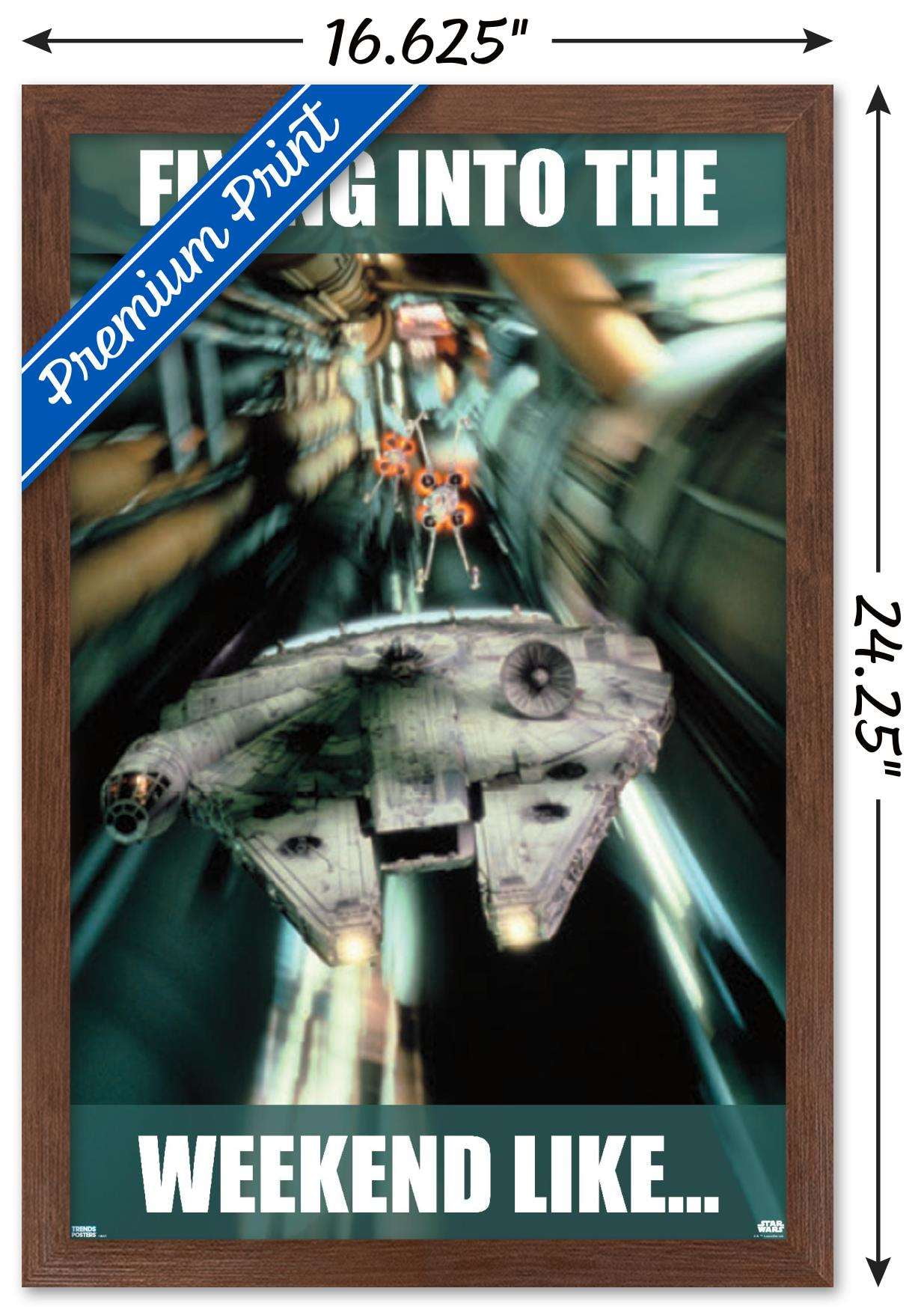 Star Wars: Saga - Weekend Wall Poster, 14.725" x 22.375", Framed