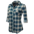 thumbnail image 2 of JJ Perfection Womens Long Sleeve Soft Button Down Shirt (Female Plus Size Available), 2 of 3