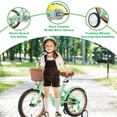 thumbnail image 5 of 16 Inch Girls Bike for Age 4-7 Years Old,16 Inch, Kids Bike with Training Wheels, Basket and Steel Frame, Kids Bicycle for Girls Garden Outdoor, Mint Green, 5 of 6
