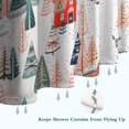 thumbnail image 6 of Christmas Tree and House Pattern Shower Curtain 72"x72" ,Bathroom Decorative Shower Curtains Set with 12 Hooks,Modern Waterproof Washable Shower Curtain, 6 of 6
