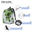 thumbnail image 4 of Yiaed Watercolor Green Leaves Print Backpack, Premium Laptop Backpack, Travel Backpack for Women, Lightweight Backpacks, Comfortable Back Pack-Medium, 4 of 5