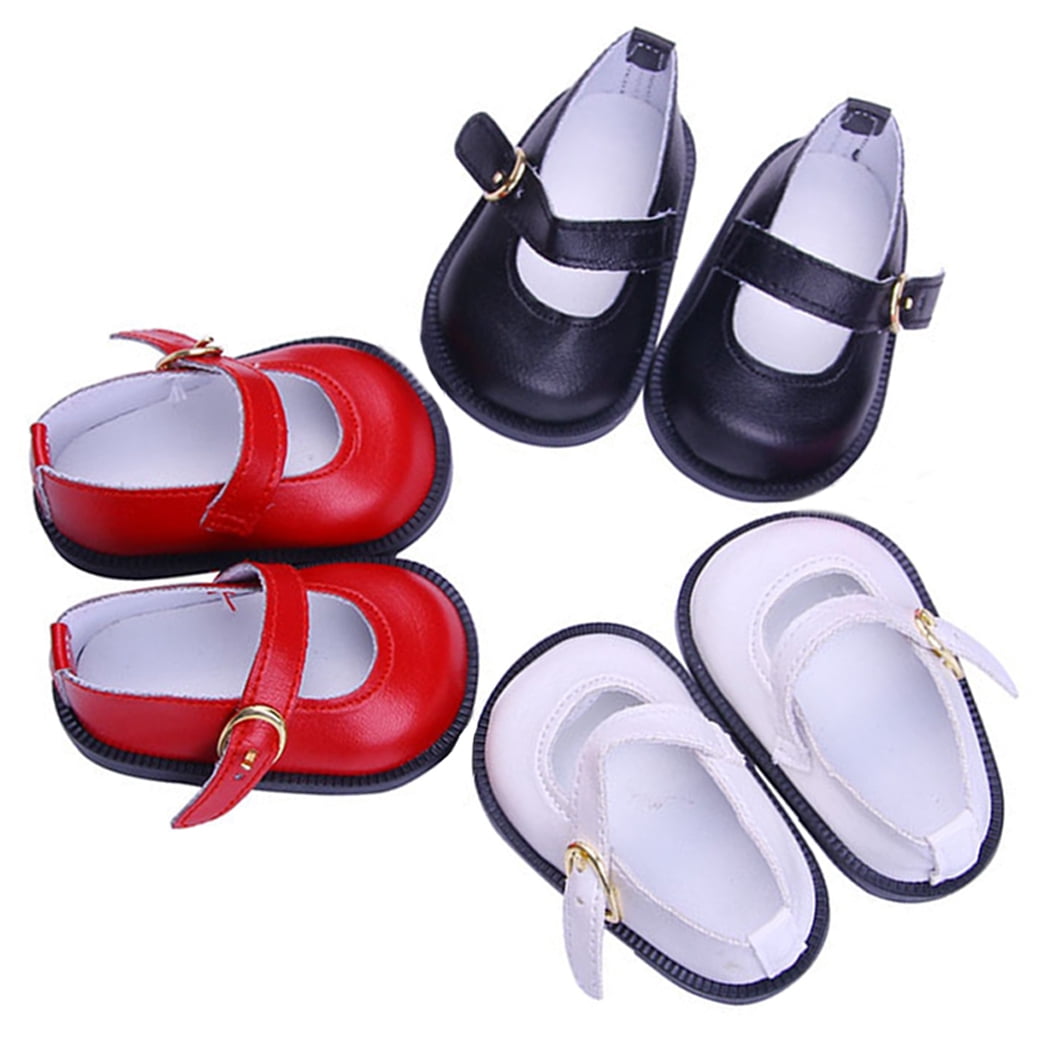 3 Pairs Doll Shoes Fashion Cute Doll Flats Doll Accessories for 18