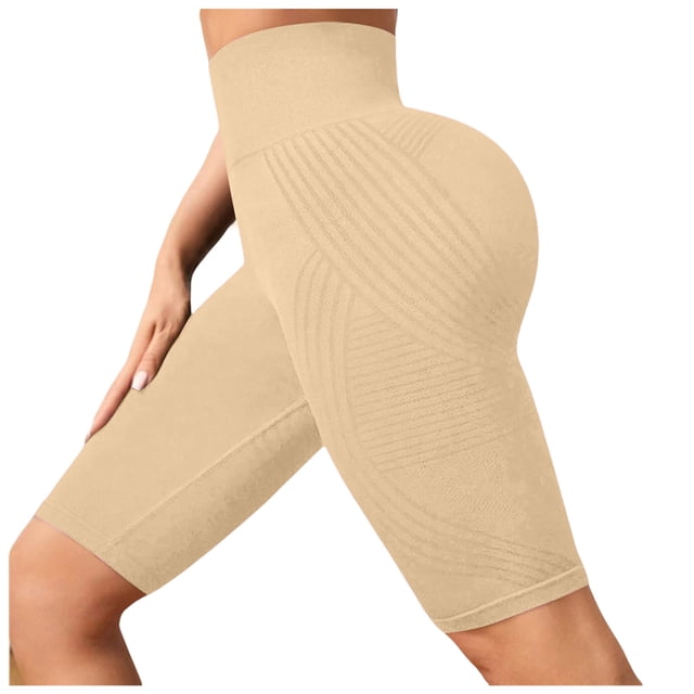 DXOUPM Short de Gym pour Femmes, Short de Sport Taille Haute pour Femmes, Yoga d'Été, Course, Natation