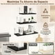 thumbnail image 3 of Repisas Flotantes de Pared, Set de 3 Estantes Minimalistas Baldas Flotantes Moderno Repisa Colgante de Almacenamiento Estanterías Decorativa para Sala Cocina BañoDormitorio Wall Shelves, 30-40-50*15CM, 3 of 7