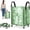 Green, variant on Large Waterproof Moving Bag Wheels Rolling Grocery Bag,Heavy-Duty Storage Tote with Wheels, Holds Up to 110 lbs for Moving, College Dorms, Groceries & Home Storage