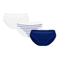 thumbnail image 2 of Bikini Hanes Panties para Mujer, Multicolor Cotton Stretch 1 Paquete con 3 Piezas Talla 5, 2 of 4
