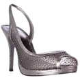 thumbnail image 1 of Womens Adrianna Papell Georgi Platform D'Orsay Dress Sandals - Gunmetal, 1 of 6