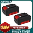 thumbnail image 1 of Batería de Reemplazo de 3000mAh EIN18C2 Batería Li-ion for EINHELL 18V Battery Power X-change PX-BAT445113964511437 Herramientas Eléctricas, 1 of 6