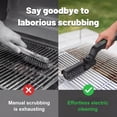 thumbnail image 3 of Electric Grill Brush, Cordless Rechargeable Grill Cleaning Brush with Adjustable Angle, Stainless Steel Brush Head, 3-Speed Power, 90-Min Runtime, 3 of 6