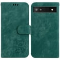 thumbnail image 2 of Compatible with Google Pixel 6A Embossed Cute Tiger Flip Folio Wallet Case Card Pocket Holder Cover, 2 of 5