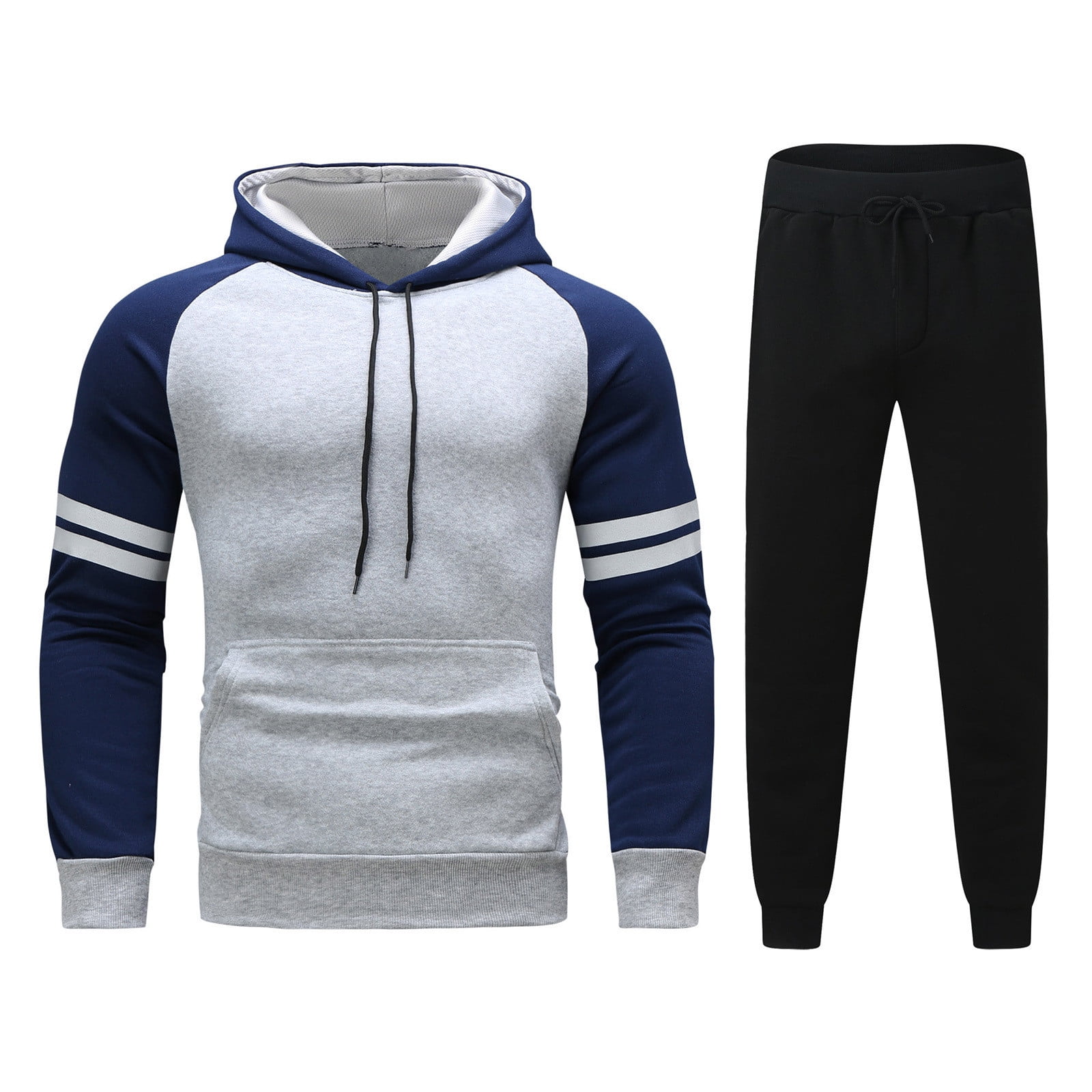 Willisos sweatsuits for men set, Mens Tracksuit 2 Piece Hoodie Solid  Jogging Activewear with Long Sleeve Pullover Hooded Casual Sweatsuit Set  for Men - Yahoo Shopping