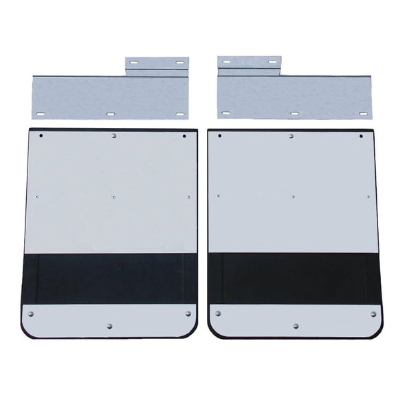 Go Industries Dual Wheel Mud Flaps With Diamond Tread Or Stainless Steel Bottoms S728SET
