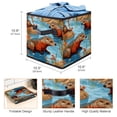 thumbnail image 3 of Platypus Foldable Storage Basket with Handle, Large Capacity 10.8"x10.5"x10.6" - Storage Cubes, Toy Storage, Toy Box, 3 of 6